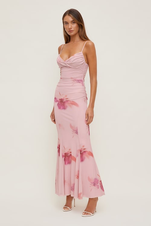 Delphi Mesh Maxi Dress
