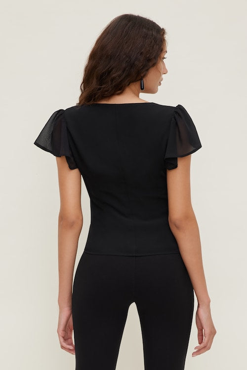 Flutter Sleeve Blouse