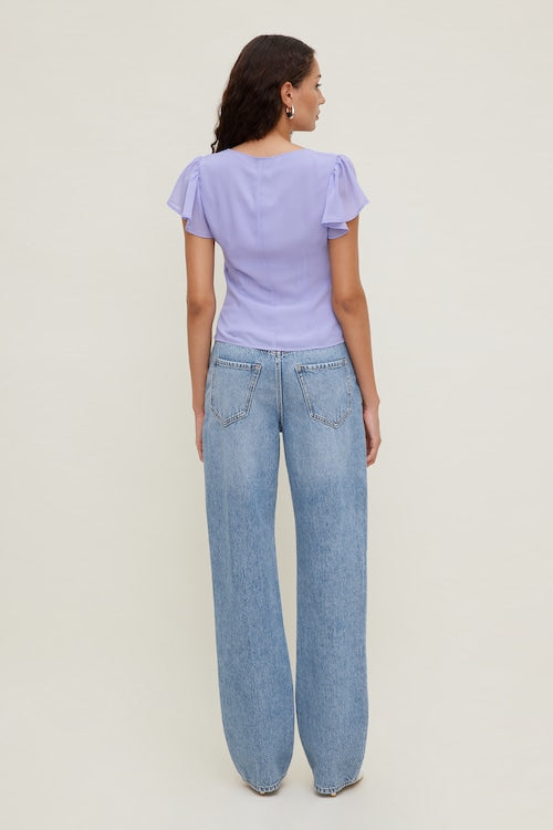 Flutter Sleeve Blouse