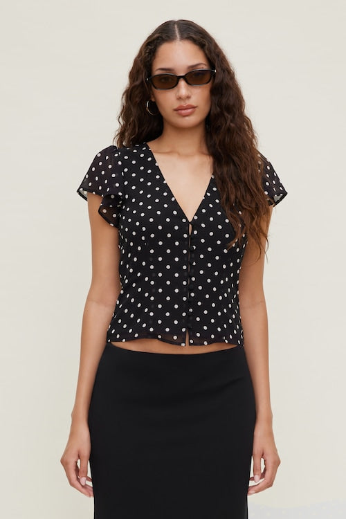 Flutter Sleeve Blouse