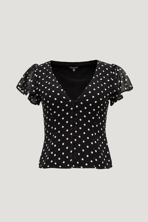 Flutter Sleeve Blouse
