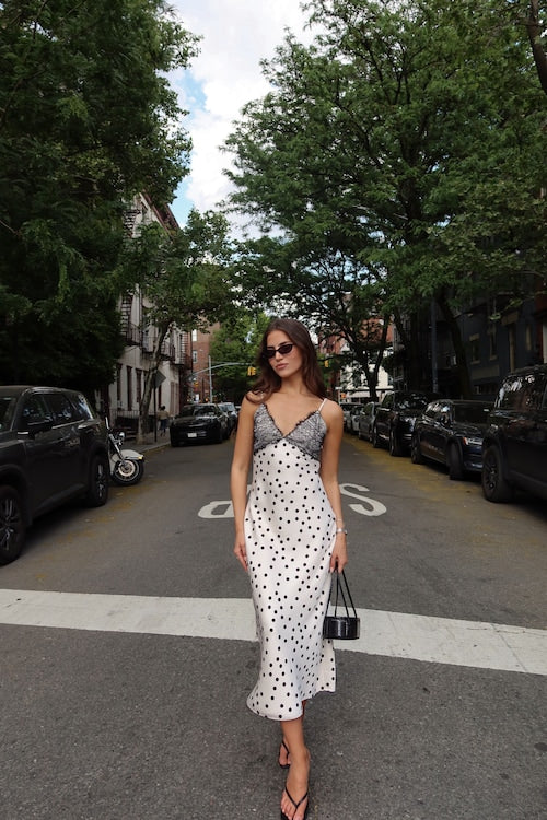 Lace Trim Maxi Dress