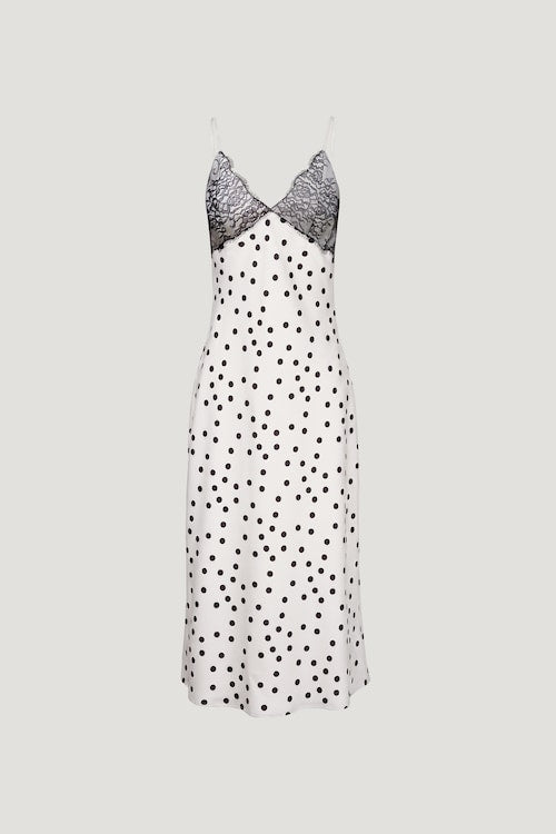 Lace Trim Maxi Dress