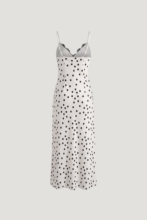 Lace Trim Maxi Dress