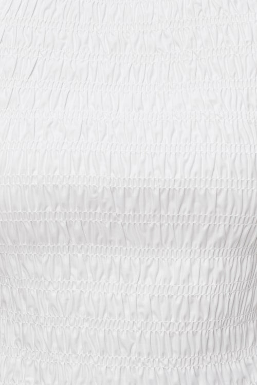 Smocked Poplin Tank Top