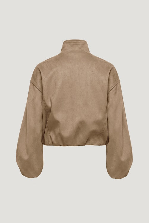 Brynn Faux Leather Bomber Jacket