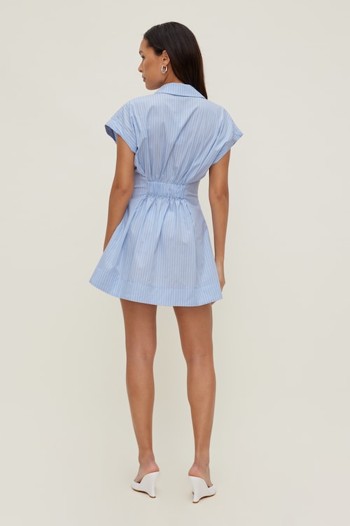 Poplin Mini Shirt Dress