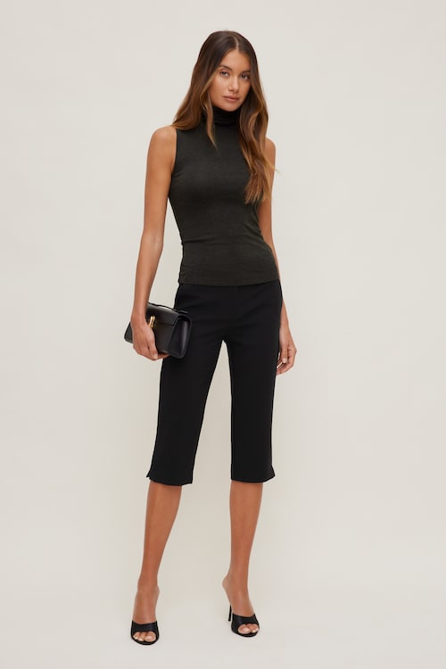 High Rise Capri Pants