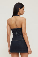 Denim Halter Top