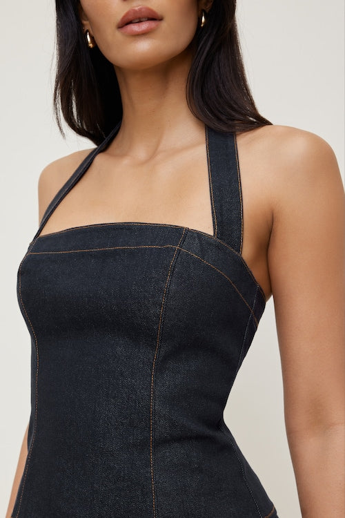 Denim Halter Top
