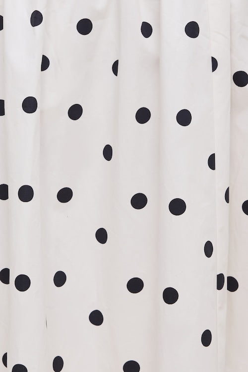 Drop Waist Poplin Midi Skirt