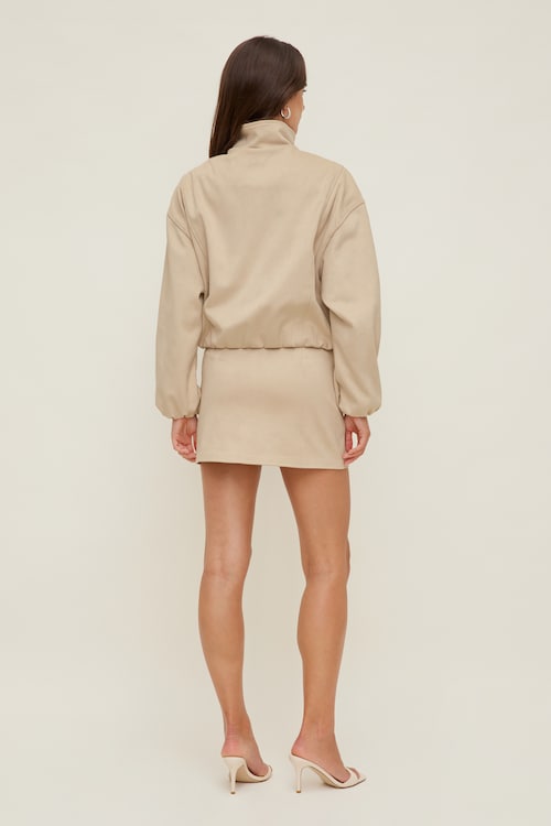 Stacie Faux Leather Mini Skort
