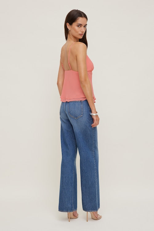 Plunge Babydoll Tank Top