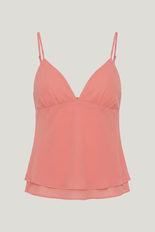 Plunge Babydoll Tank Top