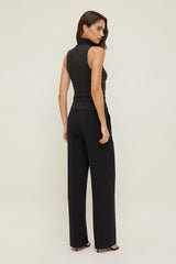 Camelia Crepe Straight Leg Pants