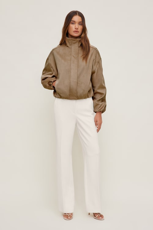 Camelia Crepe Straight Leg Pants