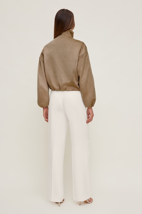 Camelia Crepe Straight Leg Pants