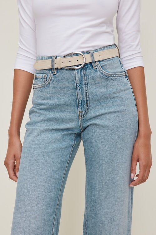 Pull Through Faux Leather Belt