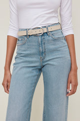 Pull Through Faux Leather Belt