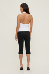 Stretch High Rise Slim Capri Jeans