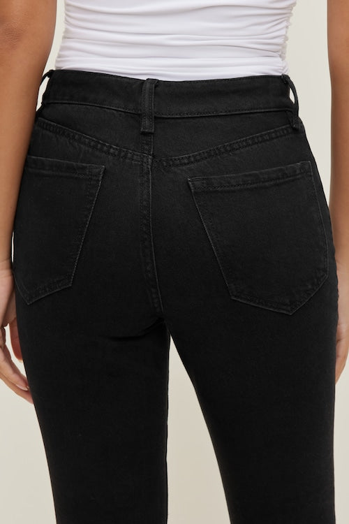 Stretch High Rise Slim Capri Jeans