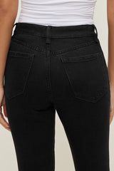 Stretch High Rise Slim Capri Jeans