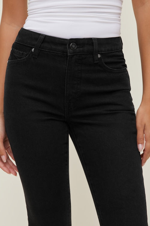 Stretch High Rise Slim Capri Jeans