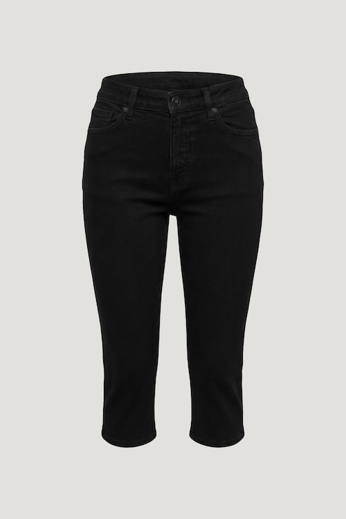 Stretch High Rise Slim Capri Jeans